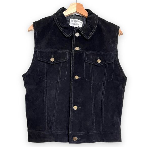Brandon Thomas Jackets & Blazers - Vintage Brandon Thomas 90s/Y2K Lined Suede Vest Women's Size S